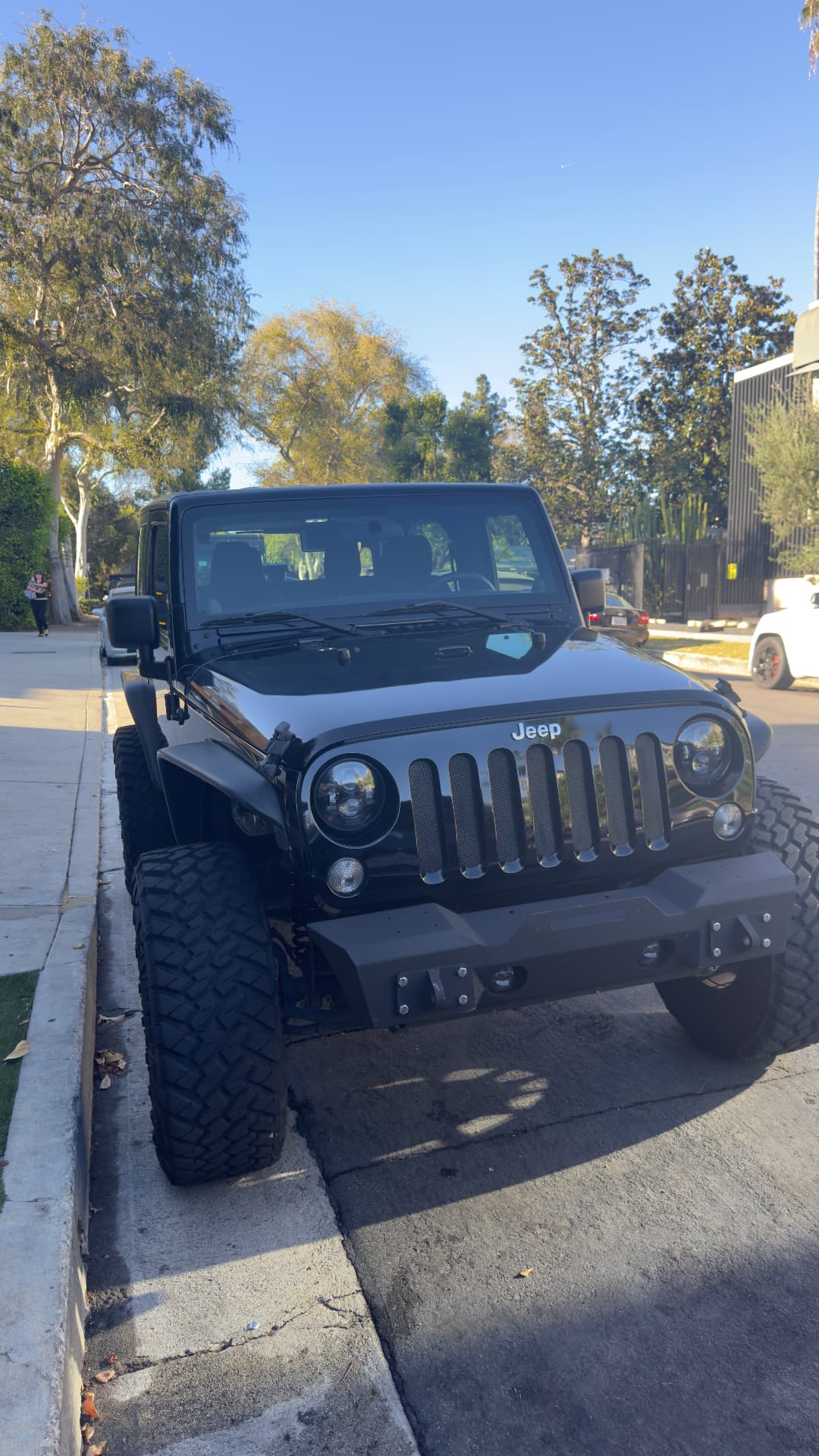 Black Jeep Wrangler cleaned and detailed